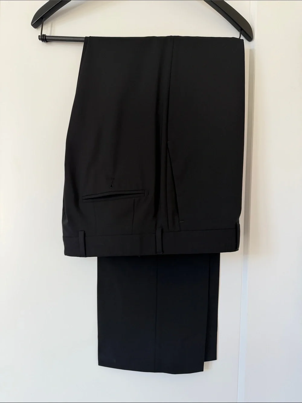 Men's Black Two-Button Blazer Superfine Australian Wool